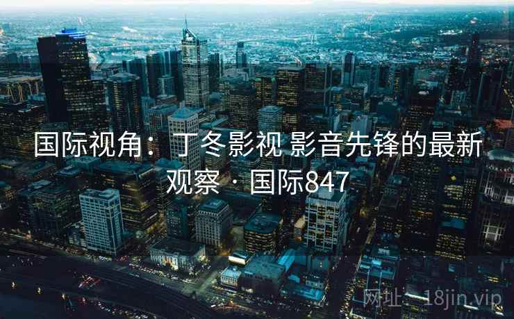 国际视角：丁冬影视 影音先锋的最新观察 · 国际847